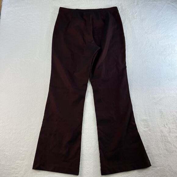 Y2K Sharkskin Pants No Boundaries Jrs 13 Maroon Iridescent Vtg Straight Grunge - Picture 10 of 15